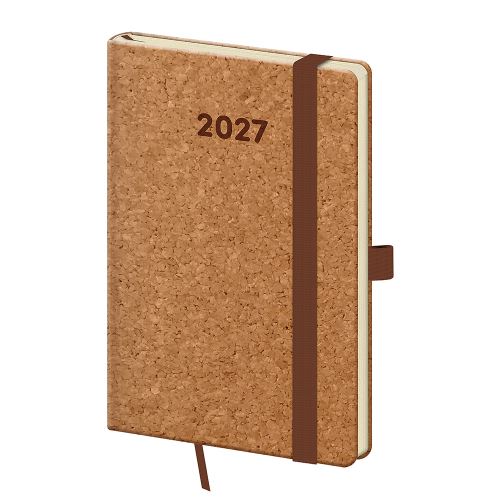 Diár 2027 týždenný vreckový Cork