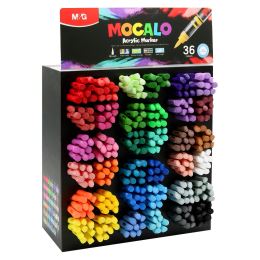 M&amp;G MOCALO akril filctoll, ecset hegyű (324 db)