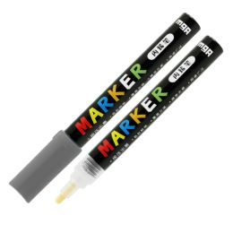 M&amp;G Acrylic Marker 2 mm toll, akril festékkel, sötét szürke S911