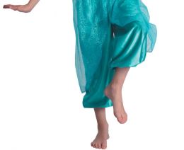 Gyermek jelmez arab hercegnő (ing, nadrág, fejpánt), méret 130/140 cm (1)