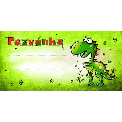 Gyermekzsúr meghívó - Draco, bal. 10 db