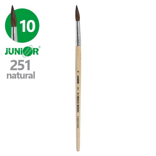 JUNIOR  kerek ecset 10 - 251 Natural