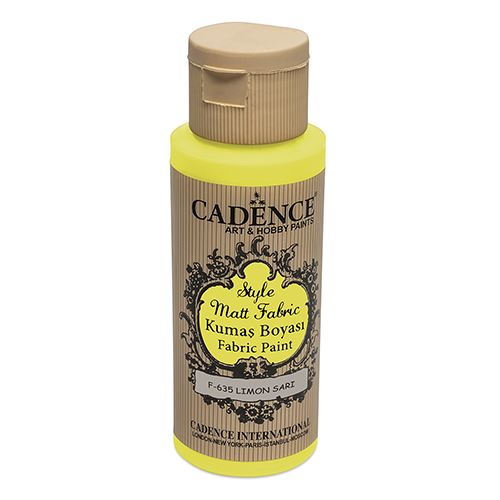 Textilfesték Cadence, Matt, sárga, 59 ml