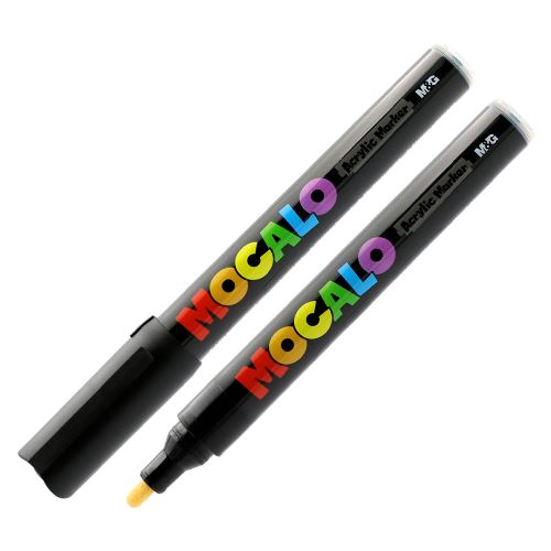 M&G MOCALO Acrylic Marker 2 mm toll, akril festékkel, fekete S900 (1)