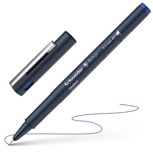 Fineliner Schneider Pictus 0.2 - modrá náplň