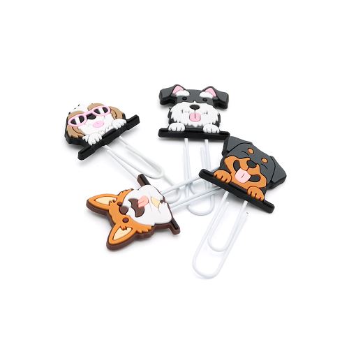 Ozdobná spona /záložka Dog 7 cm (sada 4 ks) (1)