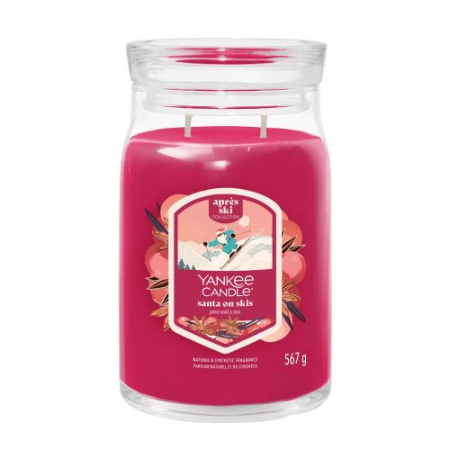 Sviečka Yankee Candle - SANTA ON SKIS, veľká