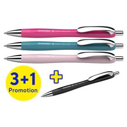 Pero guľôčkové Schneider Slider Rave XB Color edition 3+1 - modrá náplň (1)