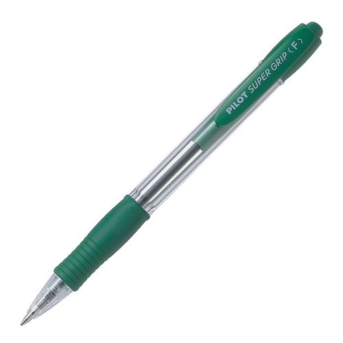 Pero guľôčkové PILOT Super Grip 0,7 mm - zelená náplň