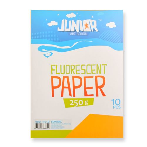 A4 Fluo narancs kreatív papír 250 g, 10 db-os készlet