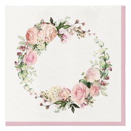 Szalvéták PAW AIRLAID 40x40 cm - Delicate Roses Szalvéták PAW AIRLAID 40x40 cm - Delicate Roses
