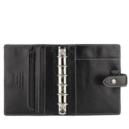 Napló Filofax Malden - fekete, zsebbel (1)