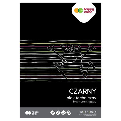 Technický blok A3 /10 listov Happy Color - čierny