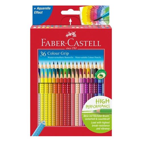Akvarell zsírkréták Faber-Castell Color Grip 36 db-os készlet