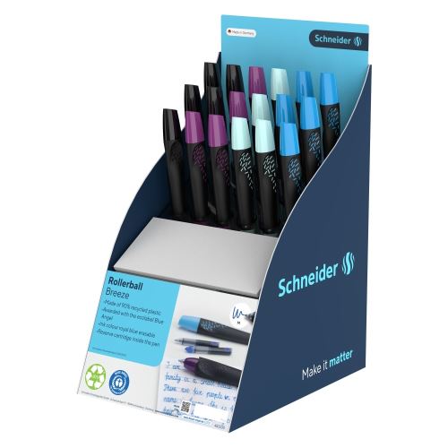 Schneider Breeze Roller Bottle Display (18 db) - kék utántöltő palackok (3)