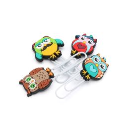 Díszcsat / könyvjelző „Owl” 7 cm (4 db-os készlet)