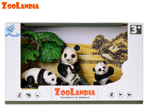 Zoolandia panda kölykökkel és kiegészítőkkel dobozban