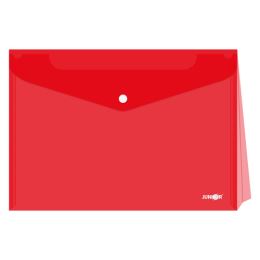 Irattasak patentos - bővíthető PP/A4, átlátszó/piros