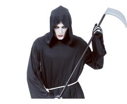 Kostým pre dospelých Grim Reaper (rúcho s kapucňou, opasok), univerzálna veľkosť