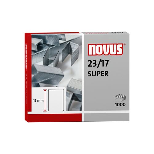 Tűzőkapocs Novus 23/17 super /1000/