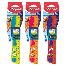 MAPED Kidy Learn Concentration 20 cm-es vonalzó, vegyes színválasztékkal MAPED Kidy Learn Concentration 20 cm-es vonalzó, vegyes színválasztékkal