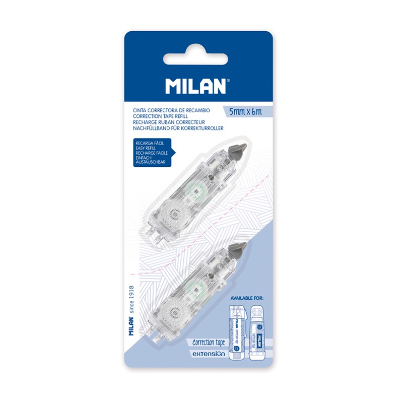 Korektor náplň MILAN 5 mm x 6 m - blister sada 2 ks