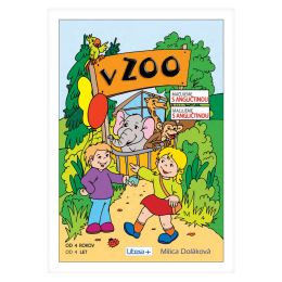 Omaľovánka A4 Litera - V Zoo (maľujeme s angličtinou)