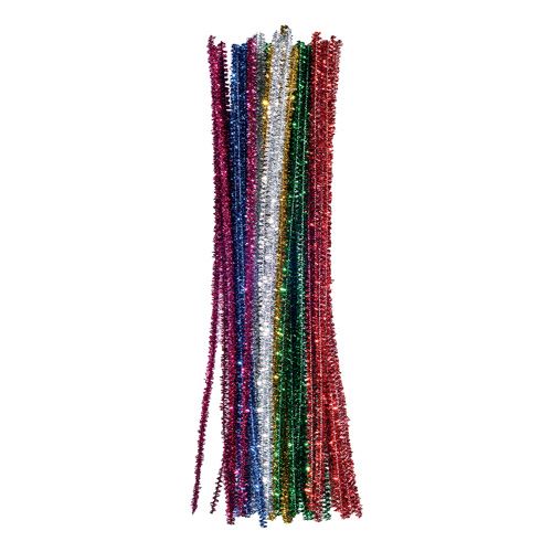 Dekoráció  drótok mix szín gliter 30 db 30 cm