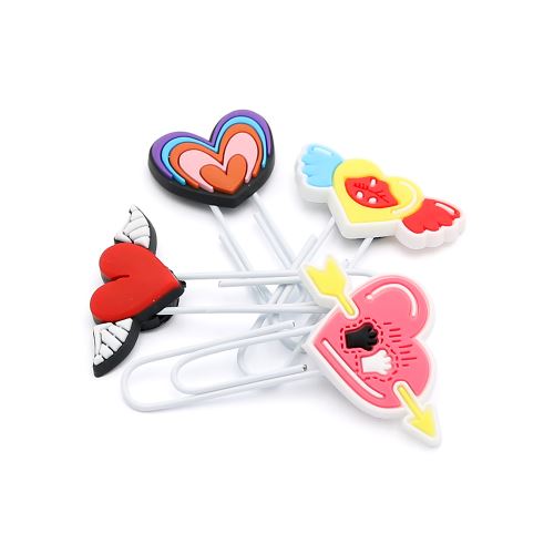 Díszcsat / könyvjelző „Heart” 7 cm (4 db-os készlet) (1)