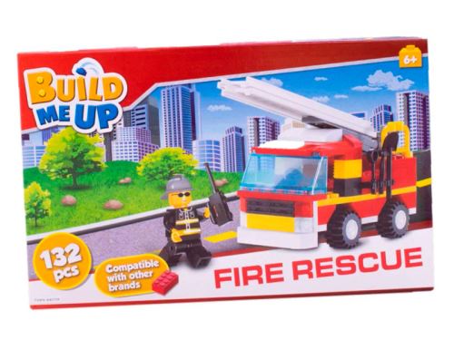 BuildMeUP építőjáték - Fire rescue 132 db a dobozban