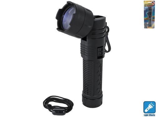Művelet Undercover zseblámpa 16cm 90°-ban elforgatható fejjel, akkumulátorral, kártyán lévő fénnyel