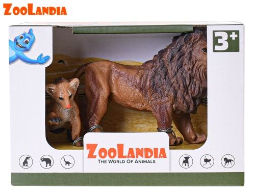 Zoolandia oroszlán kölykökkel 8,5-13 cm dobozban