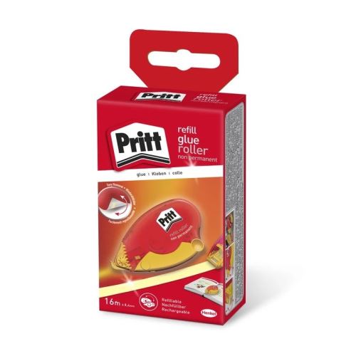 Pritt lepiaci roller s vymeniteľnou náplňou 8,4 mm x 16 m, Nepermanent