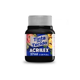 ACRILEX farba na textil 37ml - čierna (1)