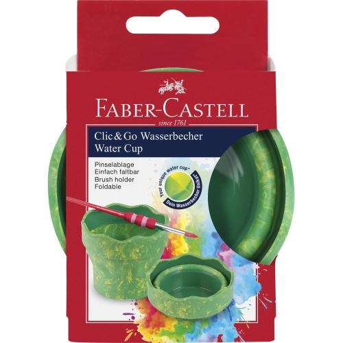 Pohár na vodu Klik FABER-CASTELL - zelený mramor