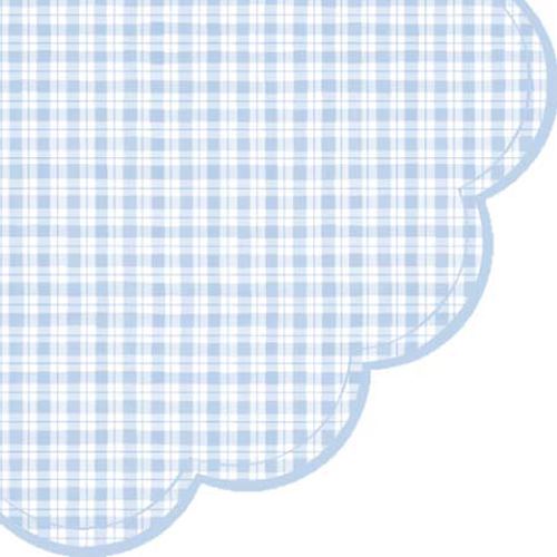 Obrúsky PAW R 32 cm Chequered Light Blue 