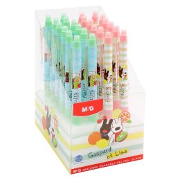 M&G Gaspard et Lisa Fruits gél- és radír toll 0,5 mm – kék betét (vegyes / 1 db ára) (1)