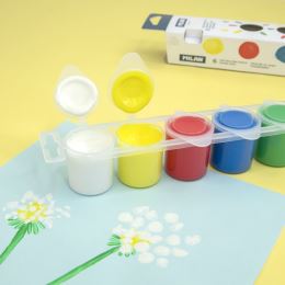 6 féle színű MILAN Ujjfesték készlet 25 ml (1)