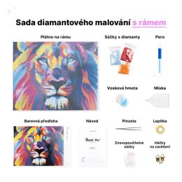 Gyémánt festmény (kerettel) - Virág Kerékpár (1)