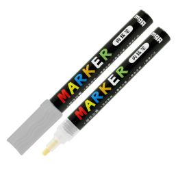 M&amp;G Acrylic Marker 2 mm toll, akril festékkel, ezüst S110