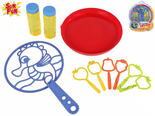 Sun Fun buborékfújó készlet utántöltővel 2x118ml 2fajták 2 színű kártyán