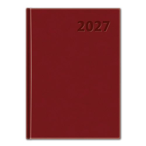 Naptár 2027 napi A5 Manager - bordó
