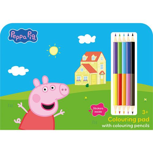 Kresliaci set s pastelkami - Prasiatko Peppa