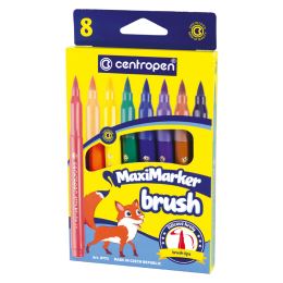 CENTROPEN 8773 Maxi Brush filctollak - 8 db-os készlet CENTROPEN 8773 Maxi Brush filctollak - 8 db-os készlet