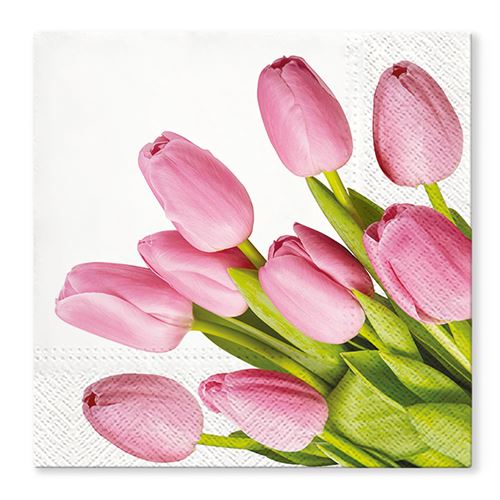 Obrúsky TaT 33x33cm Lovely Tulips
