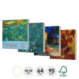 Blok na skicovanie a maľbu Van Gogh 19x19 cm 64 listov /95g