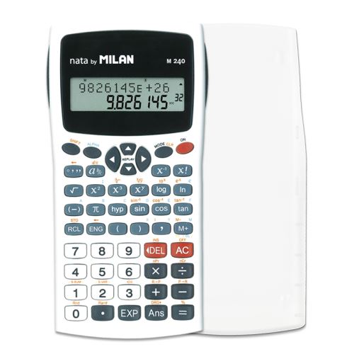 Kalkulačka MILAN M240 White - vedecká 10+2 miestna