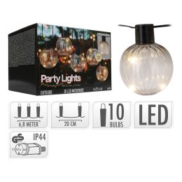 Parti világítás - 10 LED-es lámpalánc, meleg fehér (1)