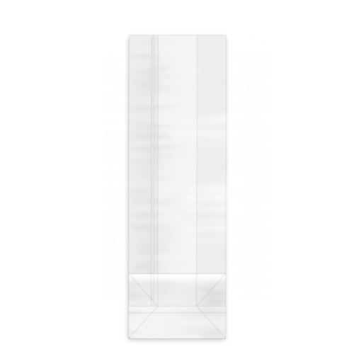Vrecko číre (OPP) s obdĺžnikovým dnom 8+5 x 25 cm
