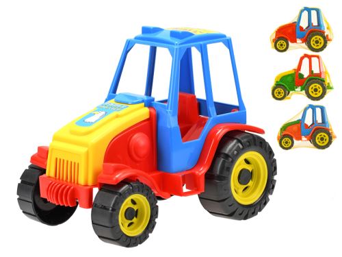 Traktor 21 cm szabadonfutó 4 színben hálóban
